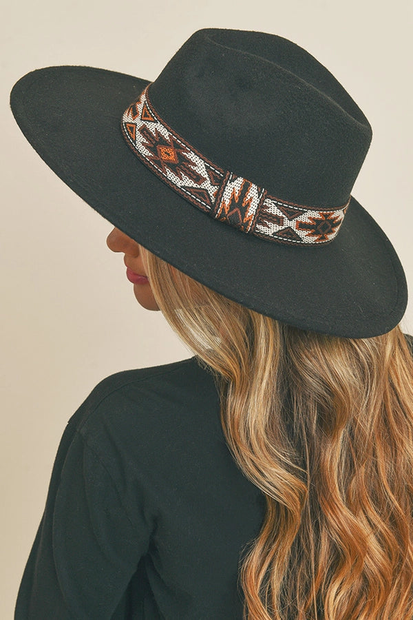 Tribal Band Panama Hat