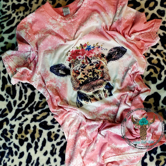 Floral Bleached Cow