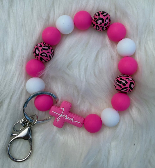Jesus Wristlet Keychain