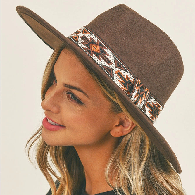 Tribal Band Panama Hat