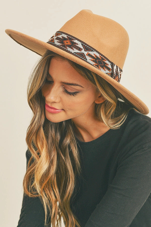 Tribal Band Panama Hat