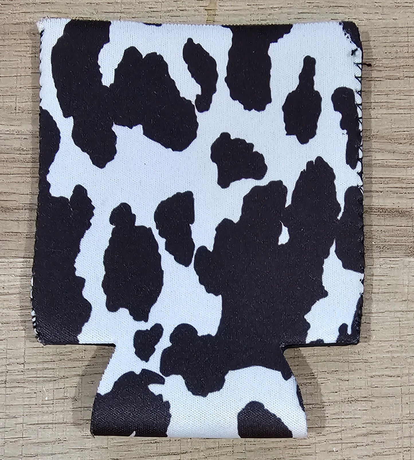 Cowprint koozie